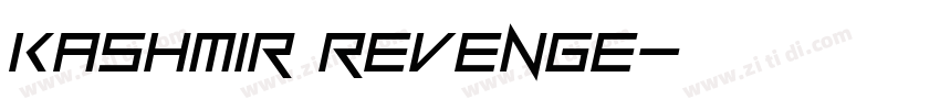 Kashmir Revenge字体转换